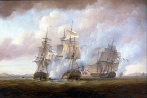 The capture of the French frigates 
