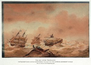 The Day After the Battle of Trafalgar by Nicholas Pocock