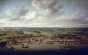 The docks and docks of Woolwich, the shipyard of the royal buildings since the 16th century by Nicholas Pocock