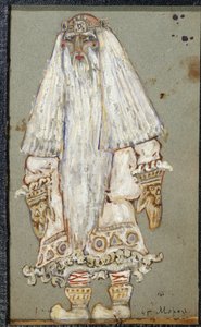Ded Moroz (Grandfather Frost, Santa Claus). Costume Design for the Play 