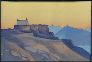 Monastery, Sissu by Nicholas Roerich