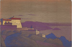Tibet, Gelukpa Monastery by Nicholas Roerich