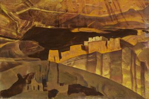 White House ruins in Canyon De Chelly by Nicholas Roerich