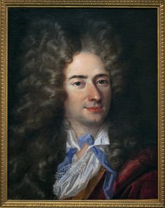 Portrait of Jean de La Bruyere (Labruyere) (1645-1696), writer moralist. Painting attributed to Nicolas de Largilliere (1656-1746)