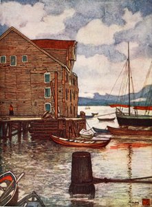 Old Warehouse and Boats, Molde