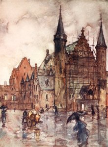 The Binnenhof, The Hague, 1904 by Nico Jungman