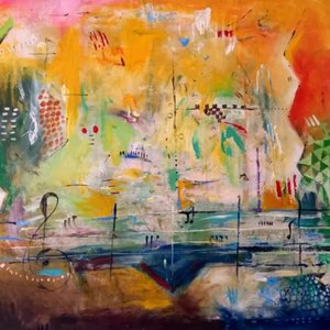 Colorful Abstract Melody by Nico Phooko