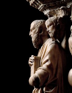 Gothic Art: A Prophet with a Book (detail) by Nicola Pisano