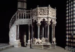 Gothic Art: Marble Pulpit
