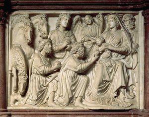 Relief Depicting the Adoration of the Magi from the Pulpit by Nicola Pisano