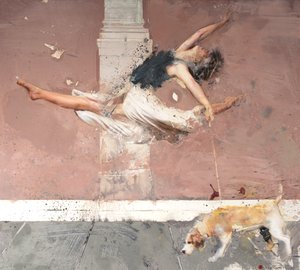 Ballerina with dog by Nicola Pucci