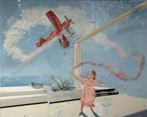 Smoky girl plane