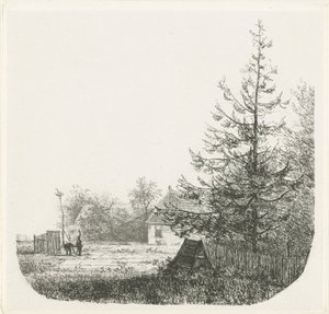 Wooded Landscape with a Stork