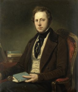 Portrait of a Man, Perhaps Petrus Augustus de Genestet (1829-1861) by Nicolaas Pieneman (attributed to)