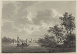 Ameide on the River Lek by Nicolaas Wicart
