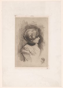 Portrait of an unknown woman by Nicolaas van der Waay