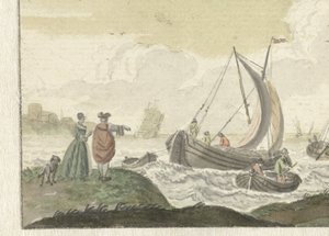 Ships on a Windy River by Nicolaes Aartman