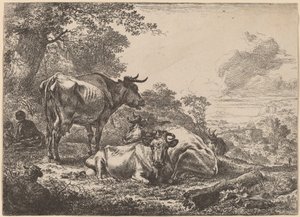 Resting Cows by Nicolaes Berchem