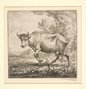 The Set of the Cows, with the Milk-Maid by Nicolaes Berchem