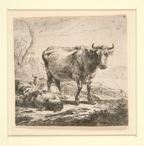 The Set of the Cows, with the Milk-Maid by Nicolaes Berchem