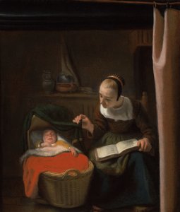 Woman at a Cradle