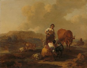 Italian Landscape by Nicolaes Pietersz Berchem
