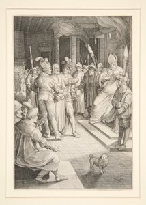 Christ before Caiaphas (Passion Series) by Nicolaes de Bruyn