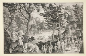 David and Goliath by Nicolaes de Bruyn