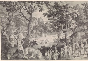 David and Goliath by Nicolaes de Bruyn