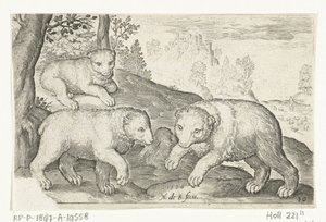 Three Bears by Nicolaes de Bruyn