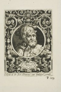 Hector of Troy, plate one from The Nine Worthies by Nicolaes de Bruyn