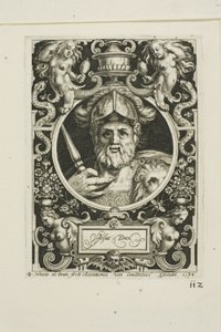 Joshua, plate four from The Nine Worthies