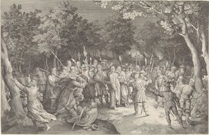The Kiss of Judas and the Arrest of Christ by Nicolaes de Bruyn