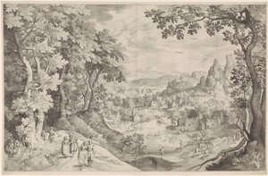 Landscape with Deer Hunt