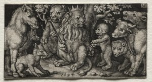 The King of Beasts by Nicolaes de Bruyn