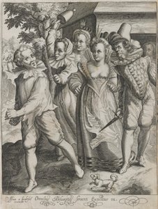 The Prodigal Son Is Expelled From a Tavern, Plate 4 from The Story of the Prodigal Son