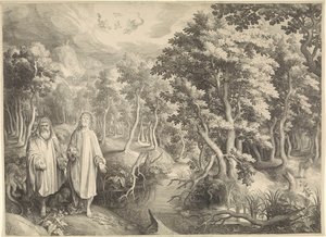 The Temptation of Christ in the Desert by Nicolaes de Bruyn