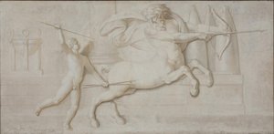 Achilles and the Centaur Chiron by Nicolai Abildgaard