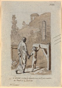 Amor Opens the Gate for a Poet into Lafontaine