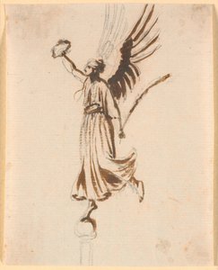 A Winged Victory with Laurel Wreath by Nicolai Abildgaard