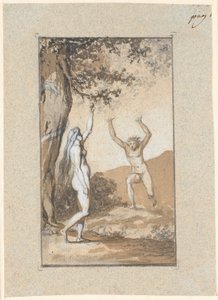 Eve Picking from the Tree of Knowledge by Nicolai Abildgaard