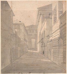 Street in an Ancient City. Perspective Study for the Painting 