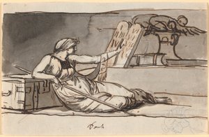 Reclining Female Figure Symbolizing the Jewish Religion