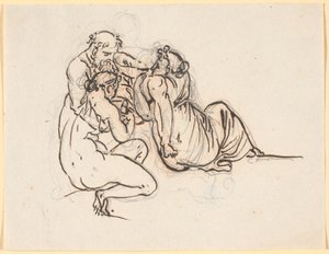Lot and His Daughters by Nicolai Abildgaard