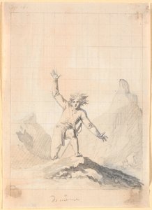 Niels Klim Reappears on the Norwegian Cliffs by Nicolai Abildgaard