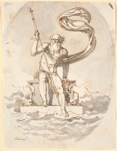 Oceanus on His Throne in the Sea by Nicolai Abildgaard