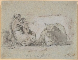 Pasiphaë with the Little Minotaur by Nicolai Abildgaard