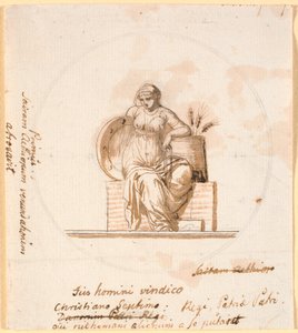 Seated Allegorical Female Figure