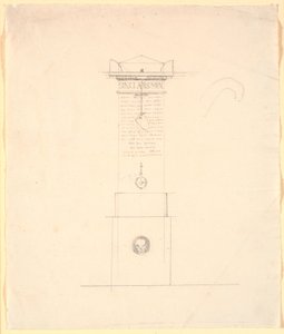 Draft for a Memorial for Sinclair by Nicolai Abildgaard