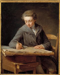 The little cartoonist: portrait of Carle Vernet at 14 years old by Nicolas Bernard Lepicie